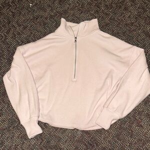 GILLY HICKS PINK COTTON QUATER ZIP